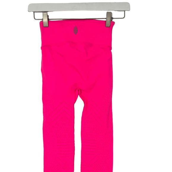 Free People Self-Hem Ecology Legging Tropical Pink Legging Size XS/S NWOT - Picture 8 of 10